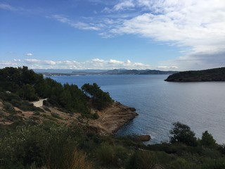 Paysage automnal maritime