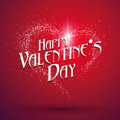 Heart-shaped light dots, Valentine's Day greeting cards available.