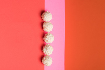 White chocolate coconut candies