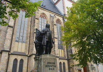 Statue of Johann Sebastian Bach in Leipzig
