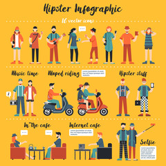 Hipster Infographics Illustration