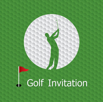 Golf Invitation Graphic Design