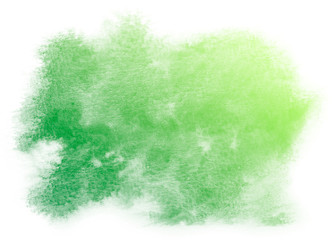 Fototapeta na wymiar Abstract green watercolor on white background.This is watercolor splash.It is drawn by hand.