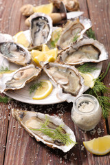 oyster and lemon