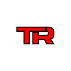 Letter T and R logo vector