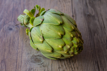 artichokes on a dark background