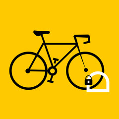 Bike parking  illustration. Isolated bike parking. black bicycle parking