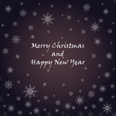 snowflake background with text