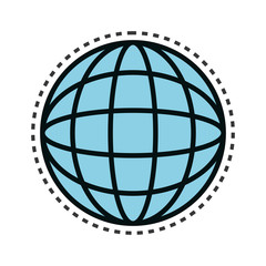 sphere planet isolated icon vector illustration design