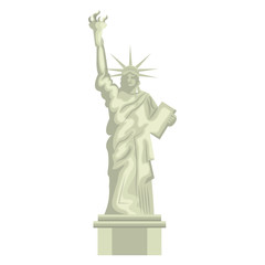 liberty statue new york city vector illustration design