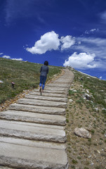 Hike to the Rocky Mountain peak