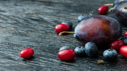 macro ripe berries