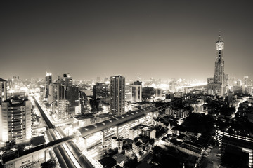 Plakat Bangkok night cityscape