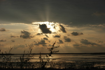 sunset over the sea, calm, outdoor recreation, relaxation