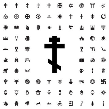christian cross icon illustration