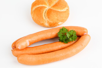 Wiener Würstchen mit Brötchen
