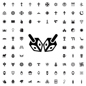 religion rattle icon illustration