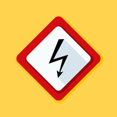 High Voltage Risk sign