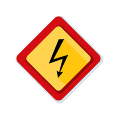 High Voltage Risk sign