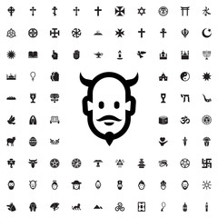 devil icon illustration