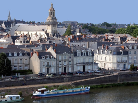 angers loire valley france old town