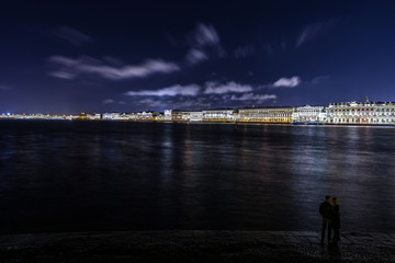 Nightview over Saint Petersburg