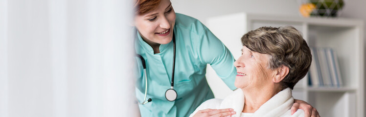 Senior woman in nursing home