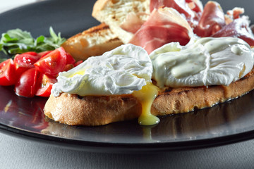Eggs benedict for breakfast