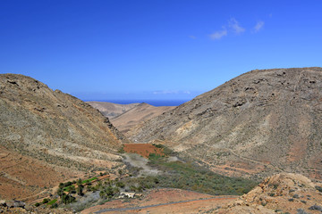 landscape of Fuerteventura, Canary Islands, Spain