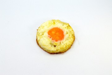 Egg on the plate