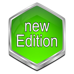 New Edition Button - 3D illustration
