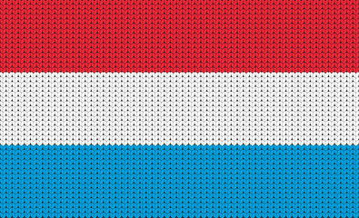 Knitted flag of Luxembourg