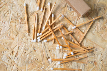 match stick and match box