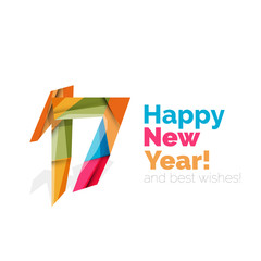 Christmas geometric banner, 2017 New Year