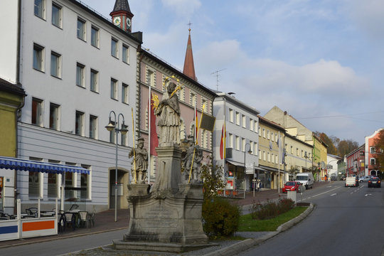 Stadtplatz in Zwiesel, Bayerischer Wald