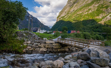 Fototapeta na wymiar Neroy fjord garden, Norway.