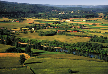 Obraz premium domme dordogne valley france