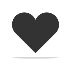 Vector of  hart icon on white background