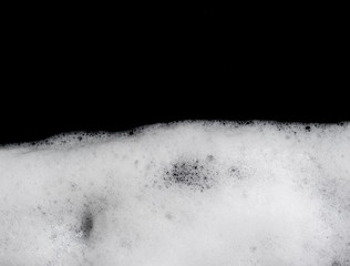 Foam bubbles abstract black background