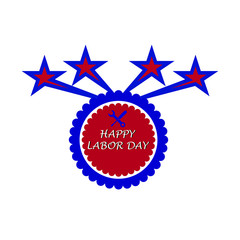 Labour day icon vector, Happy labour day