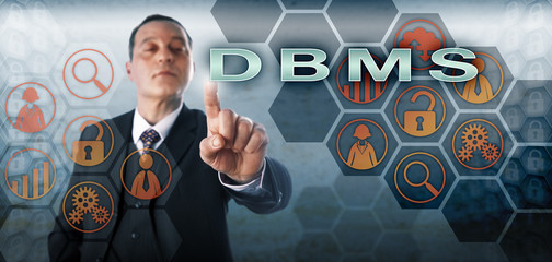 Confident Database Manager Is Pressing DBMS