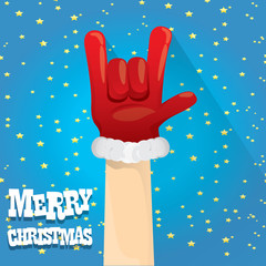 Christmas Rock n roll greeting card.