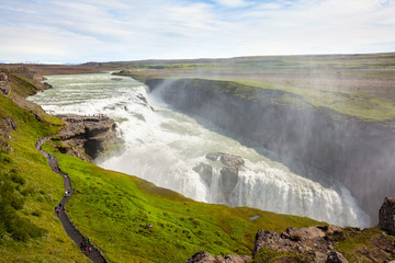Gullfoss waterfall in Iceland