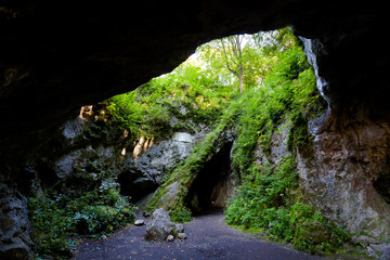 Beautiful cave in Stramberk Sipka park