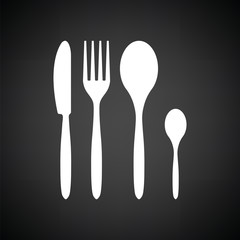 Silverware set icon