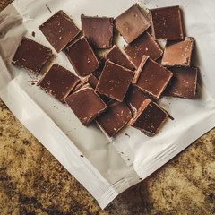 chocolate on a plate