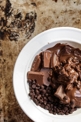 chocolate on a plate