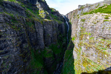 Glymur waterfall in Iceland
