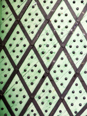 Fragment of ancient wooden gate