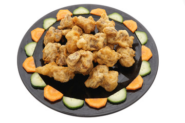 Chinese cuisine. Chinese food. Fried dry pork ribs